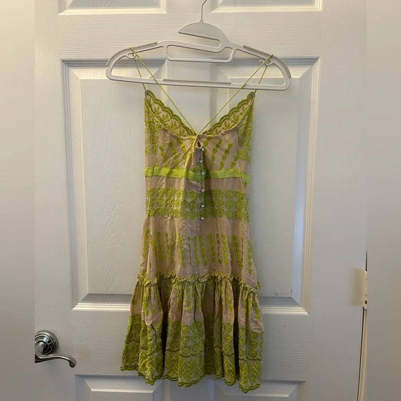 Anthropology Tracy Reese silk mini dress sz 2 - Picture 2 of 7
